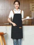 Фартук с принтом логотипа на заказ, кухонный фартук для ресторана, кафе, официанта, рабочий фартук для мужчин и женщин, водонепроницаемый холст для поваров