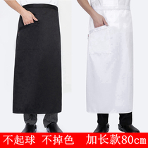 Chef half apron Hotel restaurant cafe Kitchen tooling half waist male extended black apron customization