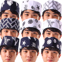 Japanese cuisine Sushi restaurant chef hat Japanese sushi work hat Hotel restaurant uniform hat Headscarf Baotou hat