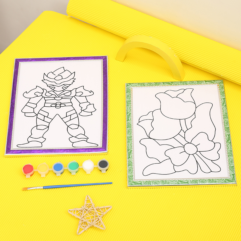 Child Graffiti Painting 20 * 24 Foam Board Kindergarten Introductory Painting Park Stall Diy Puzzle manual Fill Color