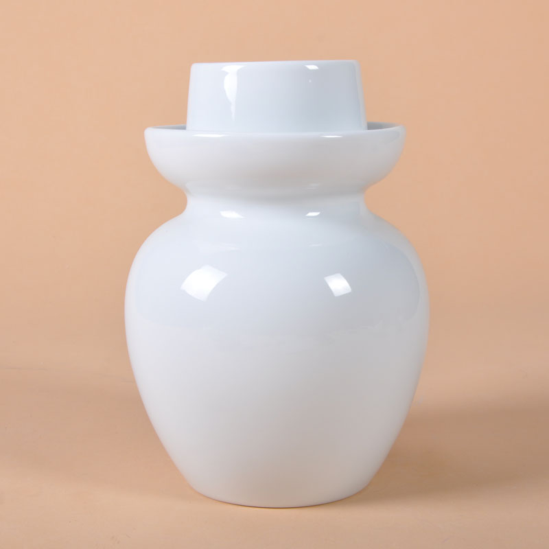 Pure white kimchi high white clay white glazed ceramic seal tank multi - function kimchi small size