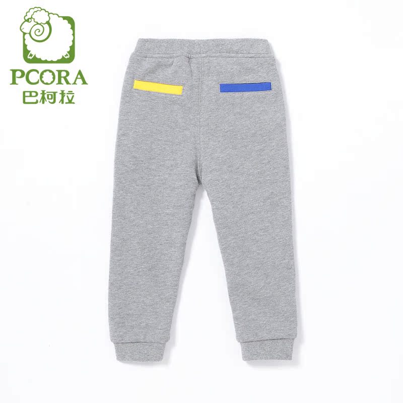 Thu / Đông mới nam Hàn Quốc phiên bản thời trang Casual Pants Bakora trẻ em dệt kim Feet Clip quần triều.