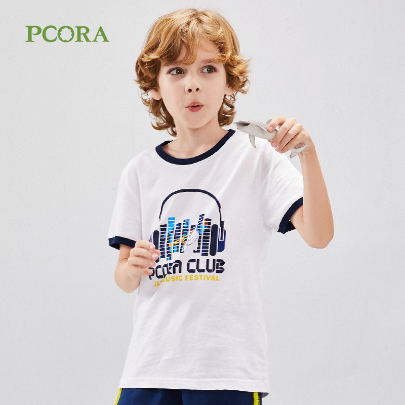 Bakola 2020 mới chàng trai mùa hè váy trẻ em t-shirt cotton trẻ em Hàn Quốc phiên bản của triều đứa trẻ lớn.