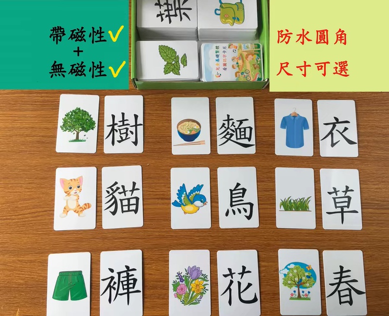 Card-Based Educational Learning Cards for Kindergarten and Elementary School, Chinese Character Flashcards, Hong Kong, Taiwan, and Macau Traditional Chinese Character Literacy Cards, Enlightenment Parent-Child Interaction Cards