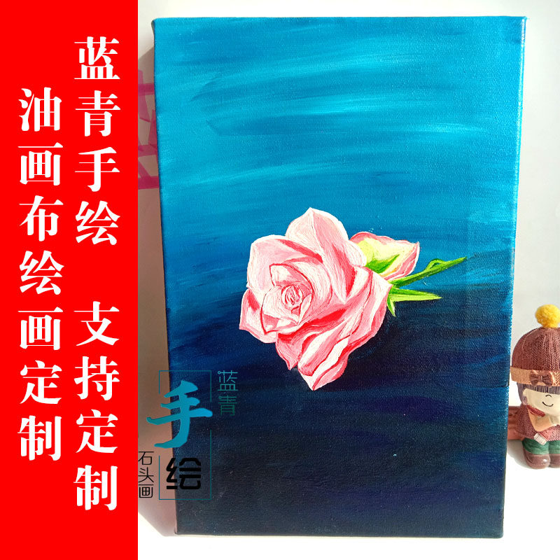 Oil Canvas Color painted finished Diy pure hand-painted decoration painting Living room Scenery Bedroom Custom Lovers Smooth Electric Meter Box