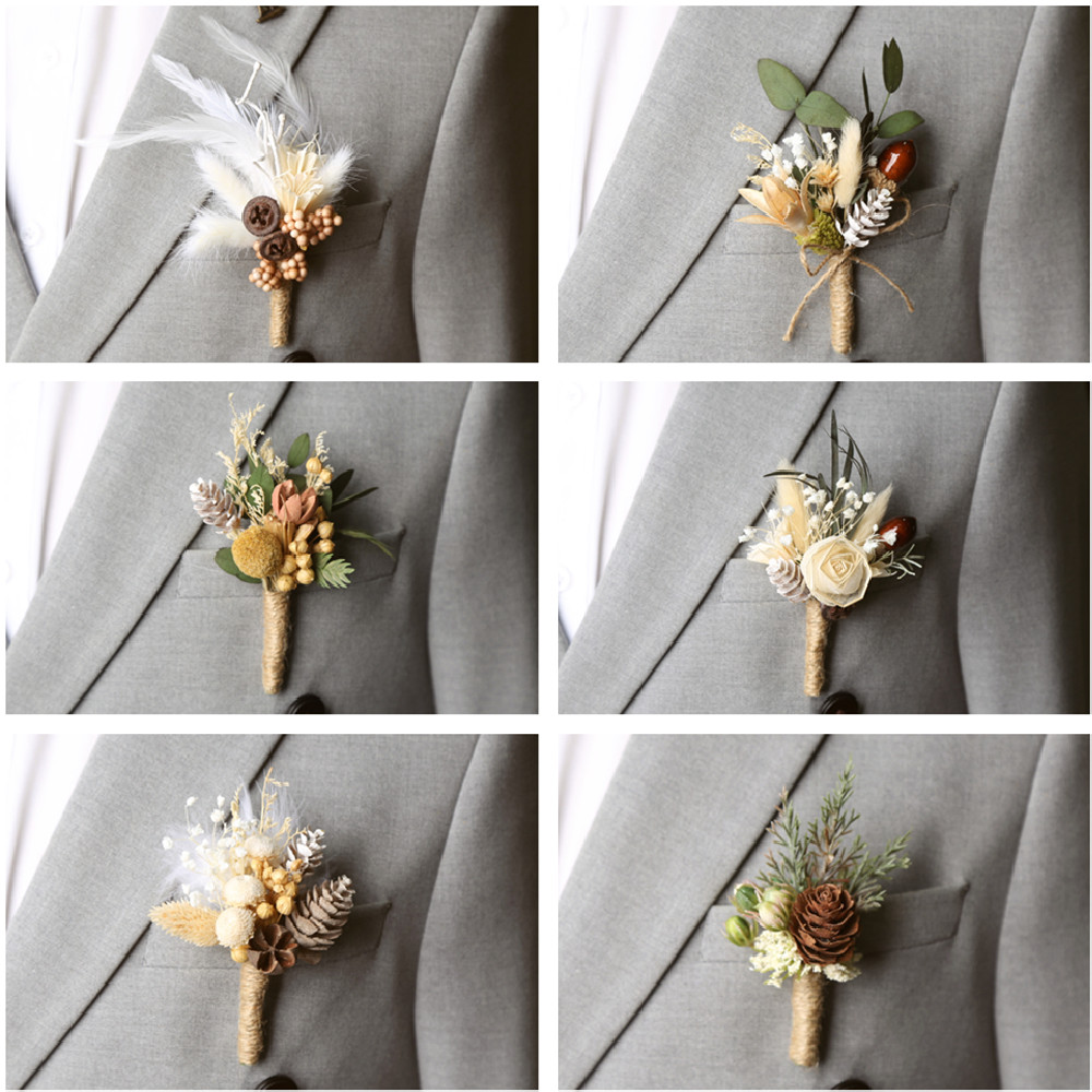 Evergreen flower groom groom bride wedding chest flowers greeting bridesmaids bridesmaid's wrist flower son wedding bridegroom don't spend-Taobao
