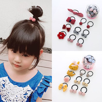 Child leather fascia girls hair leather fascia baby hair ring not hurt hair girl head rope baby small hair ring rubber band