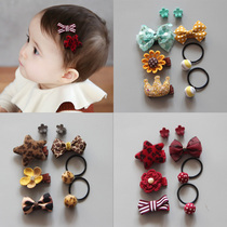 Baby hair accessories Princess Meng Meng Mengs hairpin Baby hair clip baby head decorated with small hair ring not hurt with skin fascia little girl