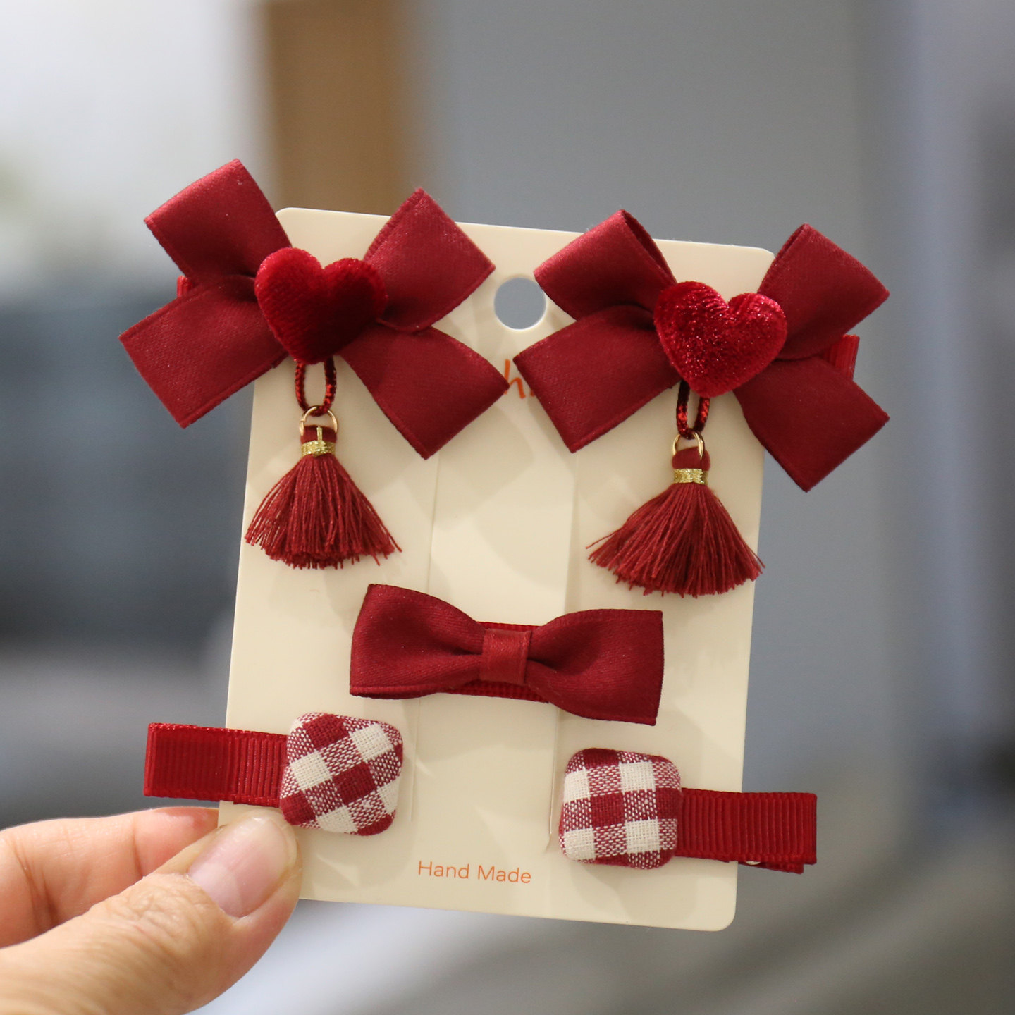 Milk Tea Color Small Flower Baby Cute Fetal Hair Clip Hair Accessories — 11