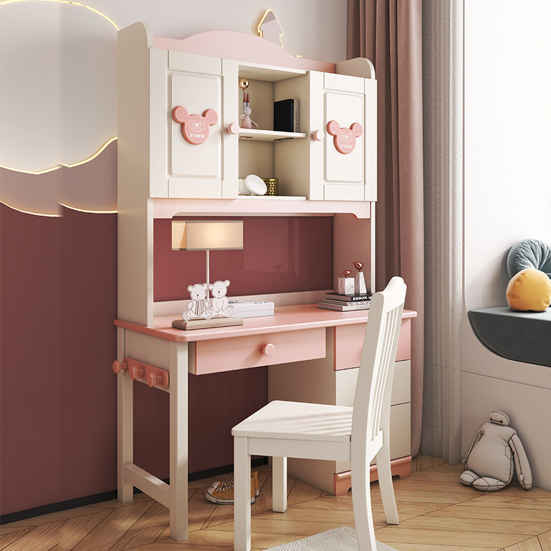 Children study desk book table and chairs Primary school children Home desk suit boys girls bookable room table and chairs combination