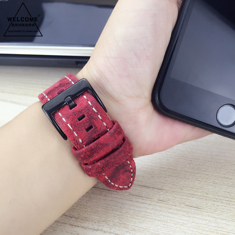 72H出貨 佳明 GarminMove Style/Luxe 手錶帶 復古真皮頭層牛皮 20MM接頭