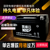 Motorcycle battery 12v Universal 125 scooter 12V9A7A maintenance free dry battery Battery Battery