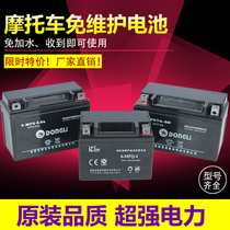 Motorcycle storage battery 12V9a storage battery dry battery 125 power-assisted scooter 12v7AH free of maintenance