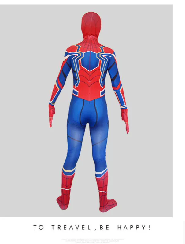 Giáng sinh Năm mới Ngày thiếu nhi Ngày Spider-Man Tights Cosplay Trẻ em dành cho người lớn Thiết lập trang phục biểu diễn màu đỏ và màu xanh - Cosplay phụ kiện cosplay