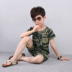 Summer Outfit trai Giải trí Set 2020 mới ngắn tay Ngụy trang ăn mặc nam mùa hè Kids Fashion Trend trẻ em. 