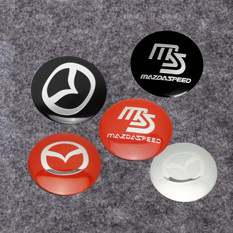 Suitable for Mazda 3 6 2 Angksela'atz CX3 CX4 Automotive hub lid patch central cover sticker 
