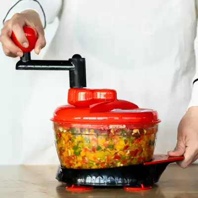 Small vegetable meat grinder household manual mincer minced meat vegetable machine dumpling stuffing chili artifact salad dressing machine