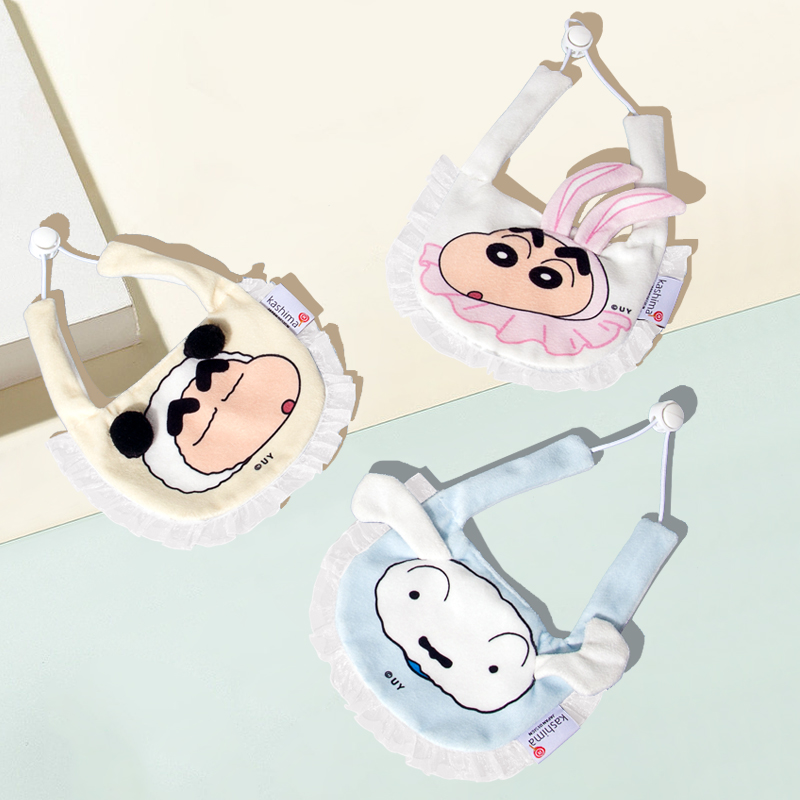 (spot) kashima × crayon small new joint section small white pattern cute surrounding mouth spat towel-Taobao