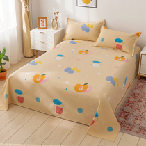 Summer bed linen Single piece pure cotton 1 5 m Single student Dormitory Special Thick Shandong Old Coarse Cloth Full Cotton Cartoon Mat