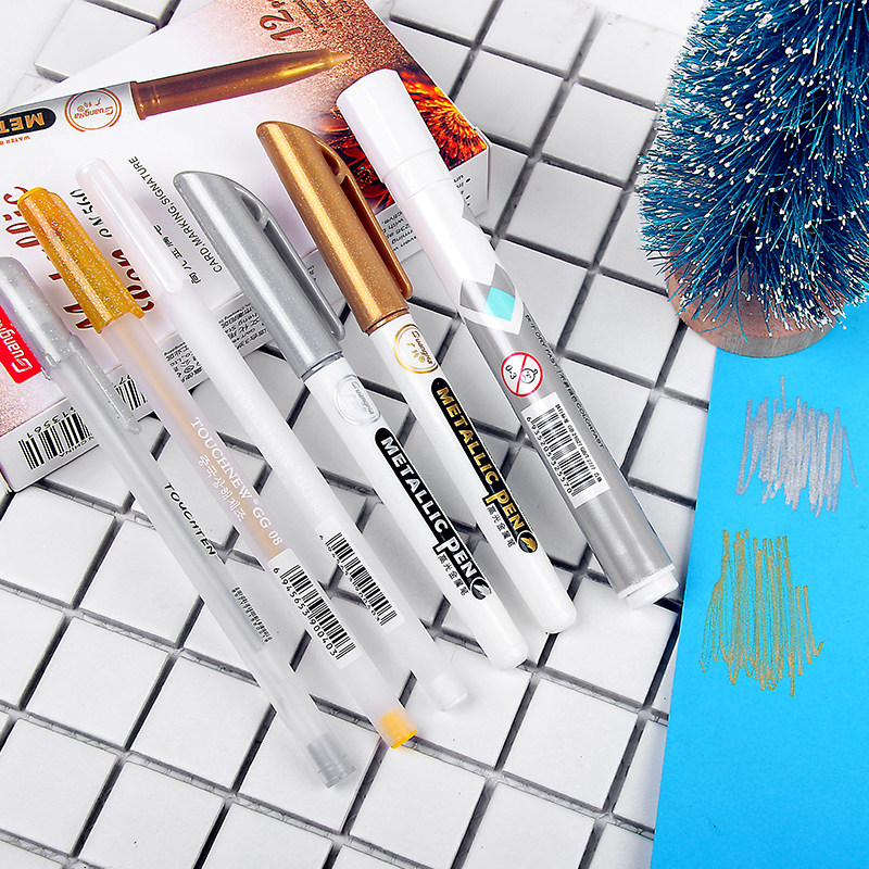 Children DIY handmade stationery metal pen cartoon painting graffiti color multifunctional PVE environmental protection waterproof brush