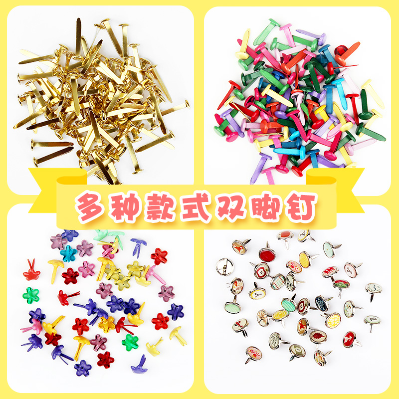 Children's handmade DIY material color handmade feet nails Cute pattern decorative nails Two feet nails handmade nails