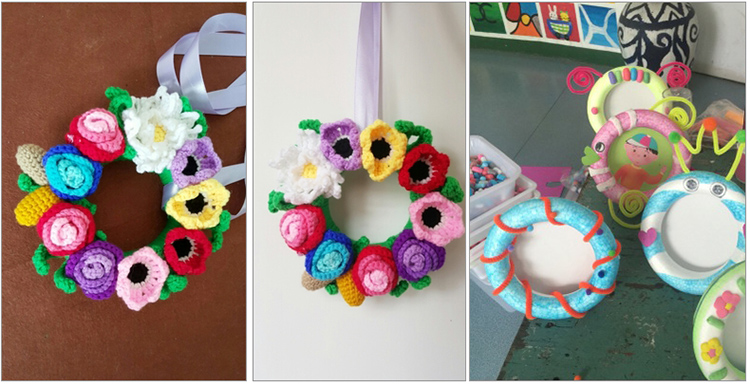 Trường mẫu giáo Yuhuang DIY Art Handmade Vật liệu sáng tạo Bọt Circle Circle 5 Pack hướng dẫn cách làm đồ chơi mầm non