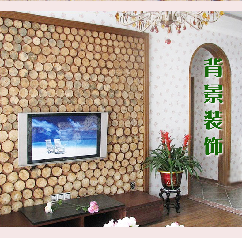 Gỗ tròn tự làm tay mẫu giáo vẽ tay gỗ mảnh nghệ thuật gỗ rắn đầu trang trí vật liệu cơ sở linh sam - Trang trí nội thất tự trang trí phòng ngủ handmade