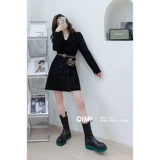 Дизайнерский осенний костюм, юбка, платье, тренд сезона, подходит для подростков, 2021 года