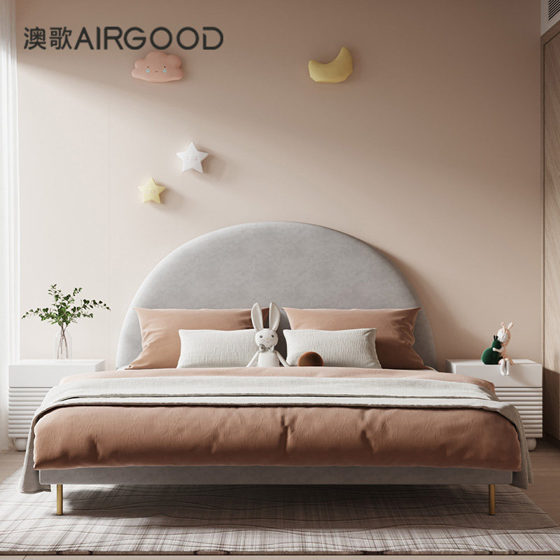 Tech bunk bed light extravagant modern master bedroom with double bed Nordic tennis red ins 1 8 m nm free washout tech bunk bed