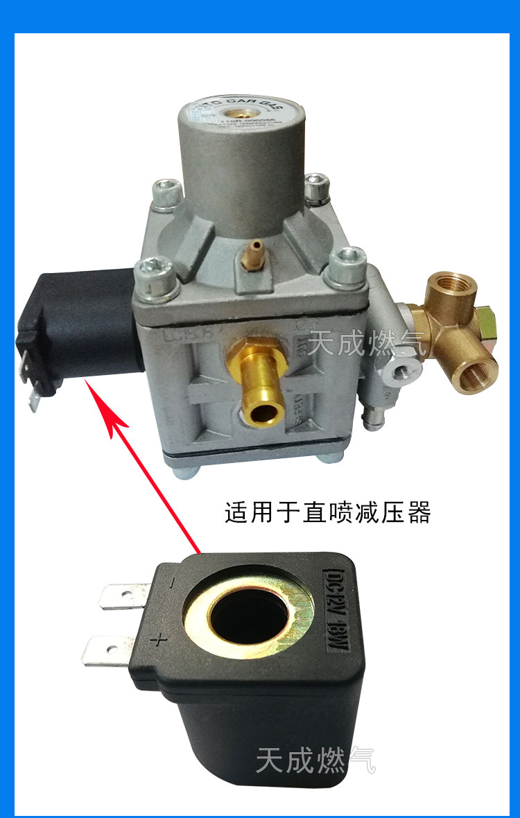 CNG ô tô khí tự nhiên đa điểm phun giảm áp trực tiếp van điện từ cuộn dây thay dầu bộ chuyển đổi khí phun trực tiếp cuộn - Sửa đổi ô tô chổi rửa xe 360 độ