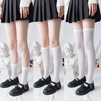 JK calf socks pressure skinny leg summer thin over knee socks Japanese cute stockings uniform half cut medium high stockings