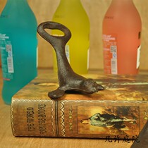 Cast Iron Irons Retro Crafts Seals Beer Openers Bottle Opener Home Bar Restaurant Tabletop Decorations
