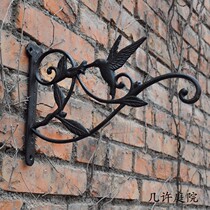 Eurostyle comeback bee bird flower large hook hanging hanging basket plant flower pot garden tool debris wall-mounted large lifting hook