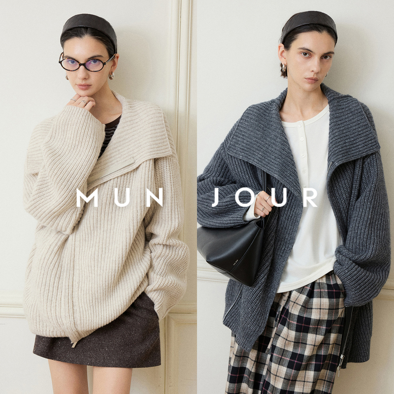 Cloud-Soft and Warm Yak Wool, Lazy and Relaxed Large Lapel Thick-Knit Cocoon-Shaped Loose Sweater Coat Cloud-Soft and Warm Yak Wool, Lazy and Relaxed Large Lapel Thick-Knit Cocoon-Shaped Loose Sweater Coat