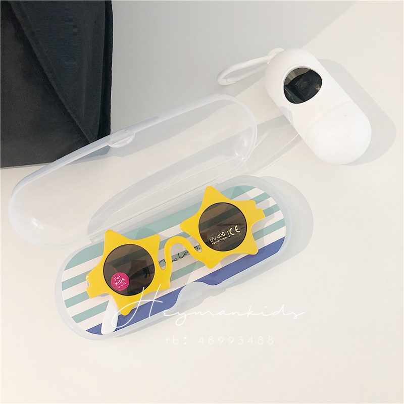 heymankids | Japanese children's professional sunglasses UV400 male and female baby stars love sunglasses