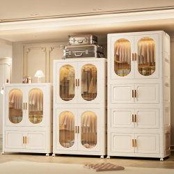 Thickened kids Wardrobe Baby Storage Cabinet Plastic Wardrobe Baby Storage Cabinet Clothes Bedroom Storage Simple Wardrobe