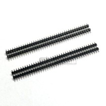 Row Pin Pitch 2 54mm Single Row Double Plastic Double Platoon Pin Row Pin Row 14mm 14mm Plastic Middle 1*40 2 * 40 Bronze Pin