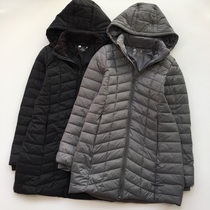 Europe and the United States single autumn and Winter womens long down cotton cotton clothing lightweight portable cotton coat Large size womens coat