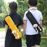 Барабаны для школьников, мультяшная светоотражающая желтая утка, нагрудная сумка подходит для мужчин и женщин, с медвежатами