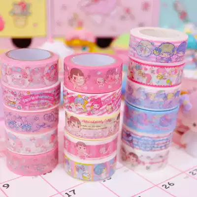 Cute cartoon melody DIY paper tape hand account decoration DIY cartoon tape paper hand tear student tape