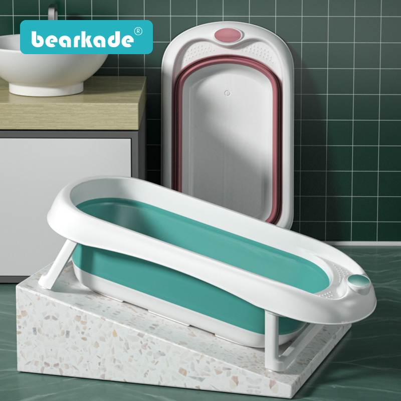 Baby shower tub Home Baby newborn infant child bathing tub Sitting Lie Fold Telescopic Big Kid Tub