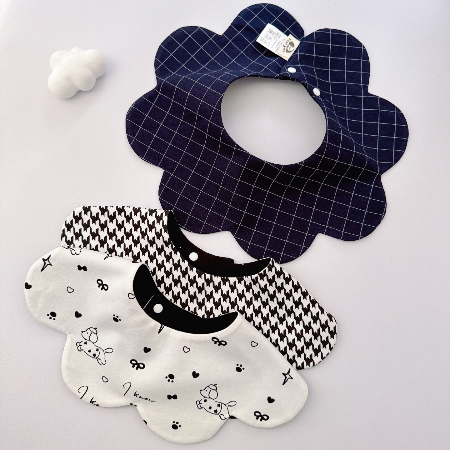 Storyme storyme Korean flower petals reversible children's bibs infant anti-spitting bibs