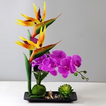 Paradise bird simulation flower butterfly orchid table fitting high quality decoration flower high-end fake flower set up living room flower art