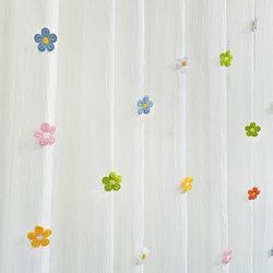 Cute Floral Brooch Curtain Tieback White Sheer Curtain Accessory Decoration Door Curtain Bay Window Decorative Accessory Cute Brooch Buckle