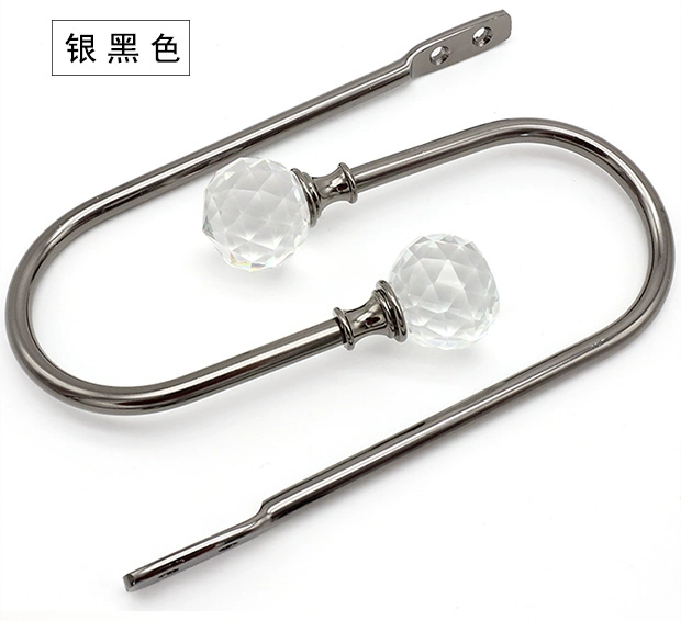 Phong cách châu Âu móc móc tường rèm tường treo đơn giản hình chữ U móc màn khóa dây đeo bức màn treo các thư mục mà không cần phải treo bóng - Phụ kiện rèm cửa cây treo rèm