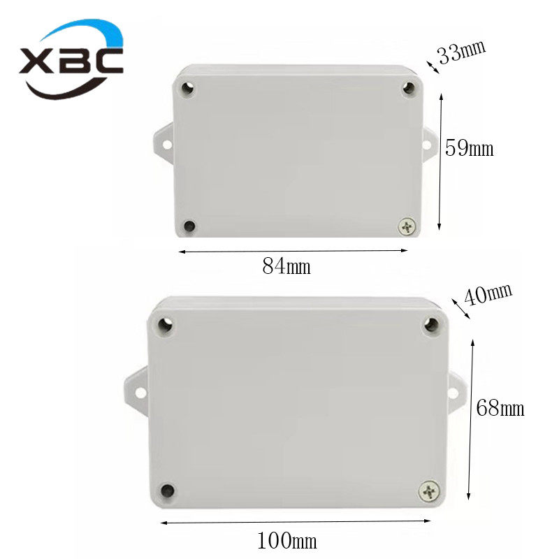 ABS plastic waterproof case with ear meter DIY shell on-board power box Lithium battery case can be drilled arbitrarily