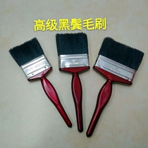 High-end paint brush high-quality paint brush black brown bristle brush high-quality black pig bristle brush long bristle black bristle brush