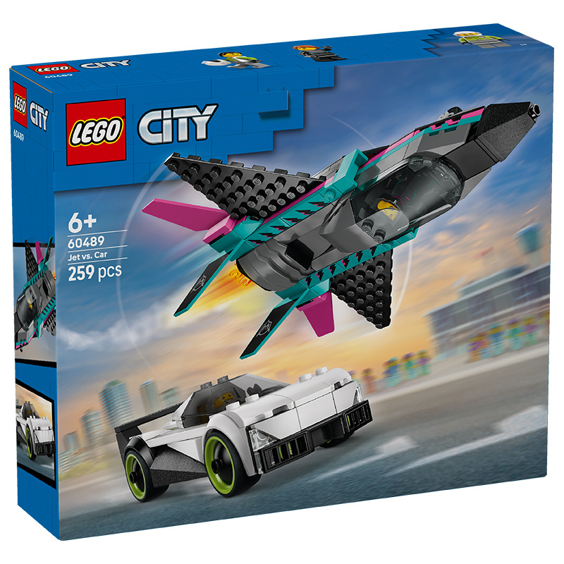 Lego City Series 60489 Fighter Jet and Sports Car Speed Showdown Building Block Toy for Boys and Girls Lego City Series 60489 Fighter Jet and Sports Car Speed Showdown Building Block Toy for Boys and Girls