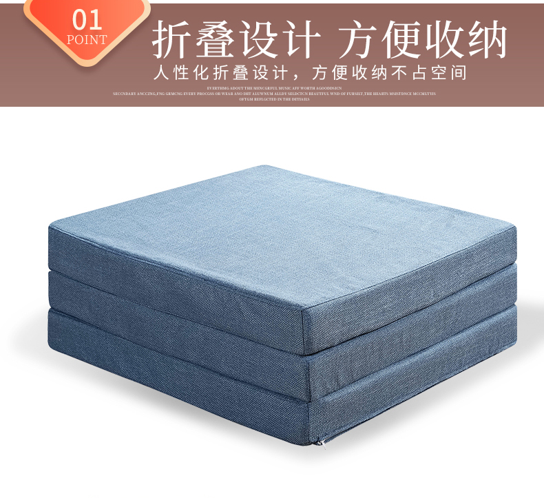 Xiyuan gấp cơm trưa văn phòng phá vỡ pad tầng xốp nệm tatami mat duy nhất đôi nệm