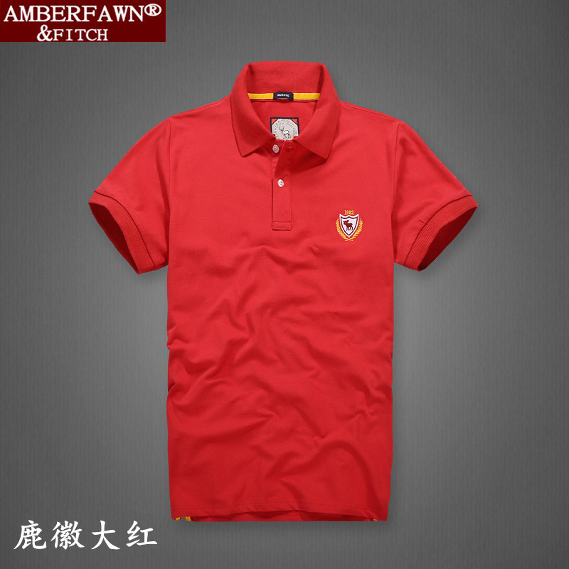 Mùa hè nam ve áo màu đen bông t-shirt Paul kích thước cơ thể áo polo nam quần vợt hàng đầu của